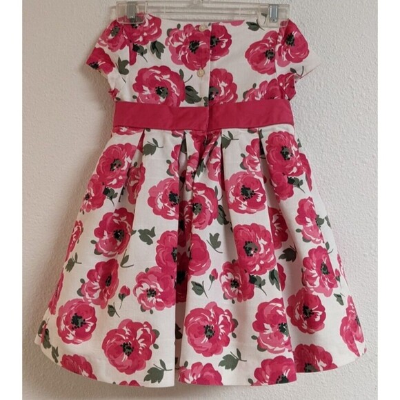 JANIE & JACK Special Occasion Floral Print Bow Party Dress w/Crenoline 18-24 mo - Picture 5 of 10